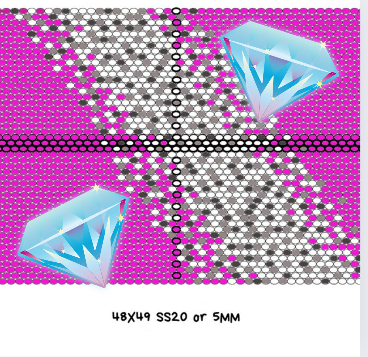 5mm/ss20 Ombre Faux Scattercomb