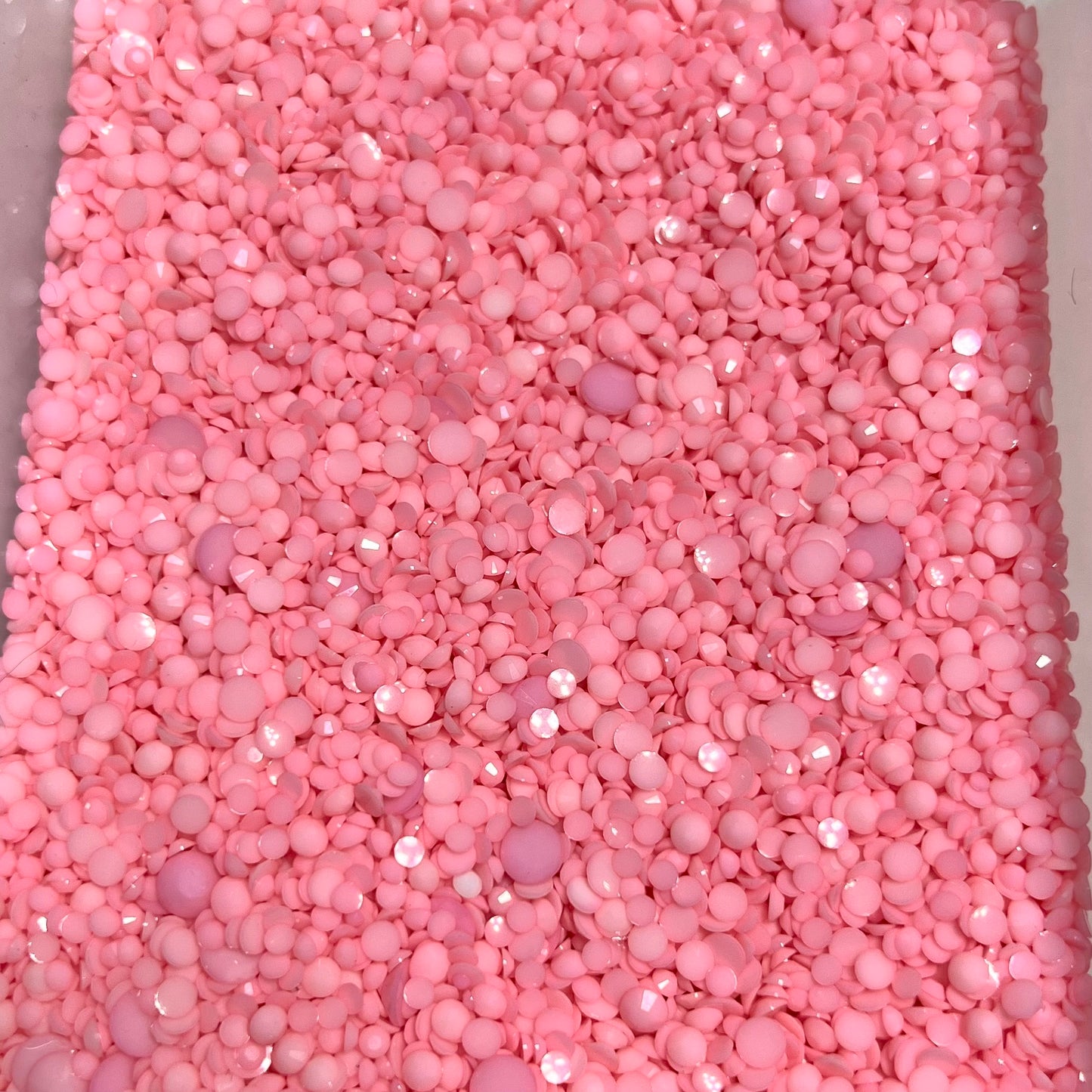 Solid Opaque Rhinestone Scoops
