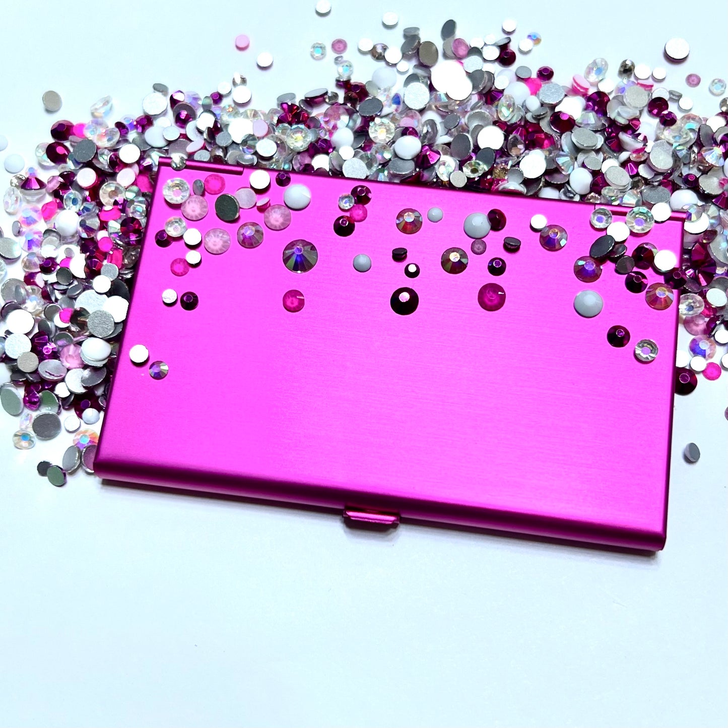 Bling Business Card Holder Kit - Hot Pink