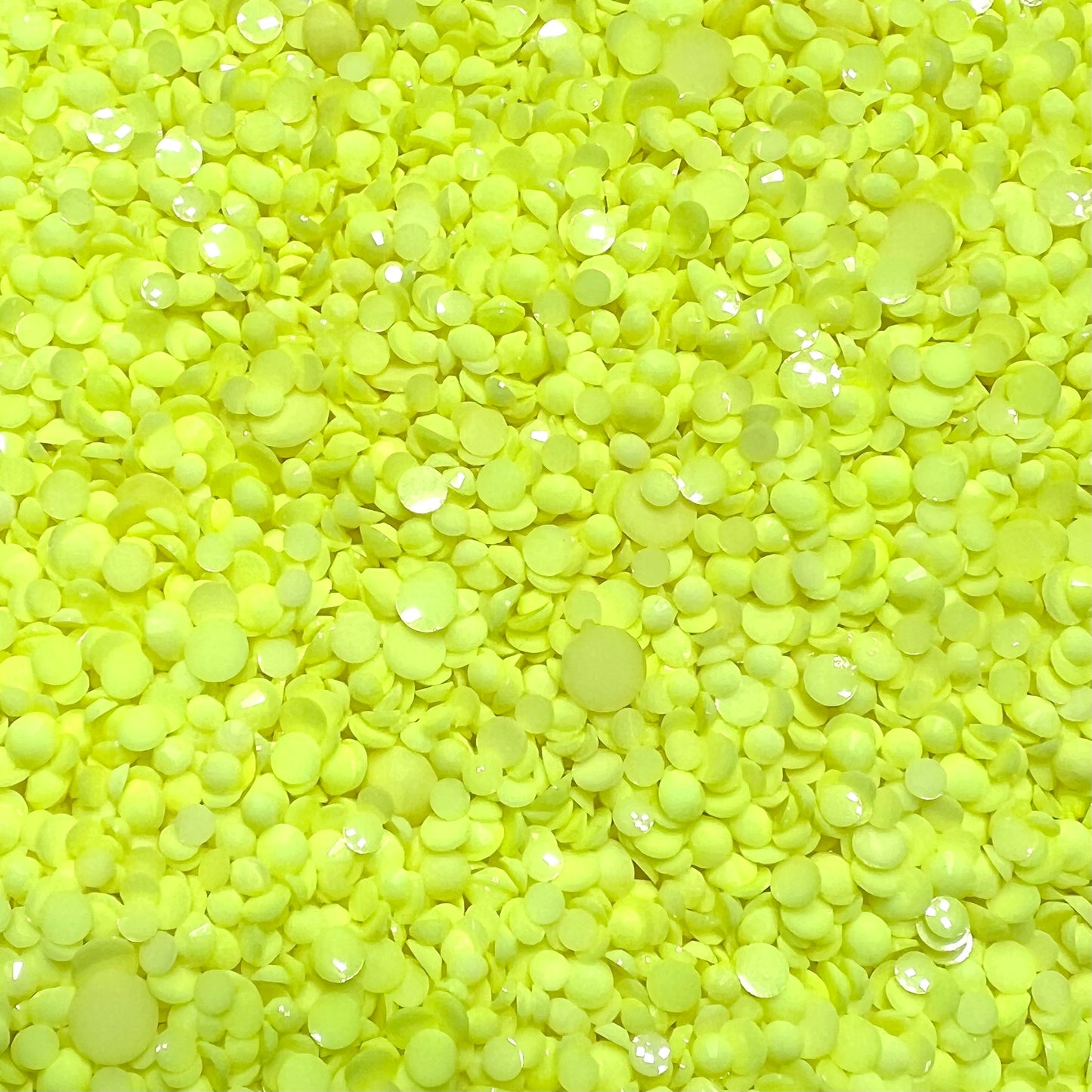 Solid Opaque Rhinestone Scoops