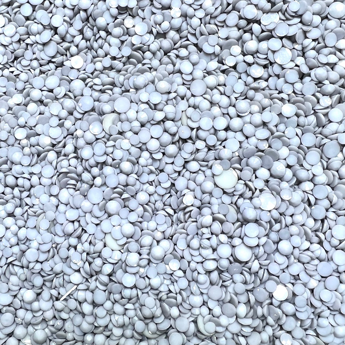 Solid Opaque Rhinestone Scoops