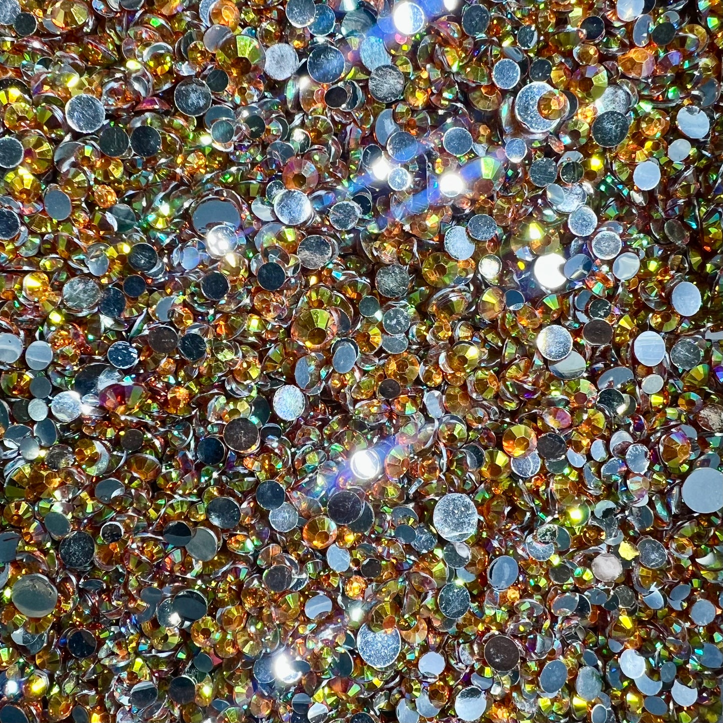*Silver Back Resin Rhinestone Scoop