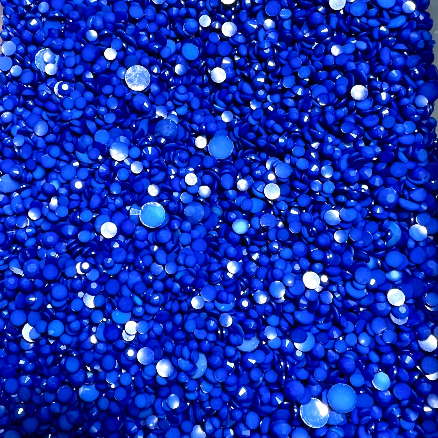 Solid Opaque Rhinestone Scoops