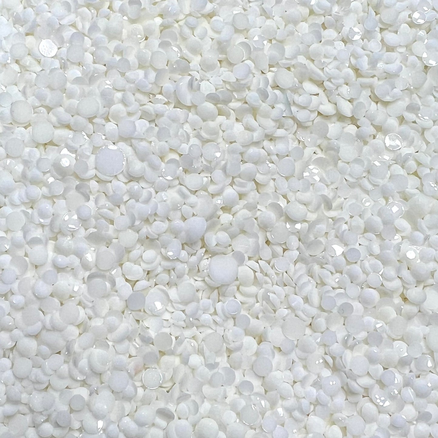 Solid Opaque Rhinestone Scoops