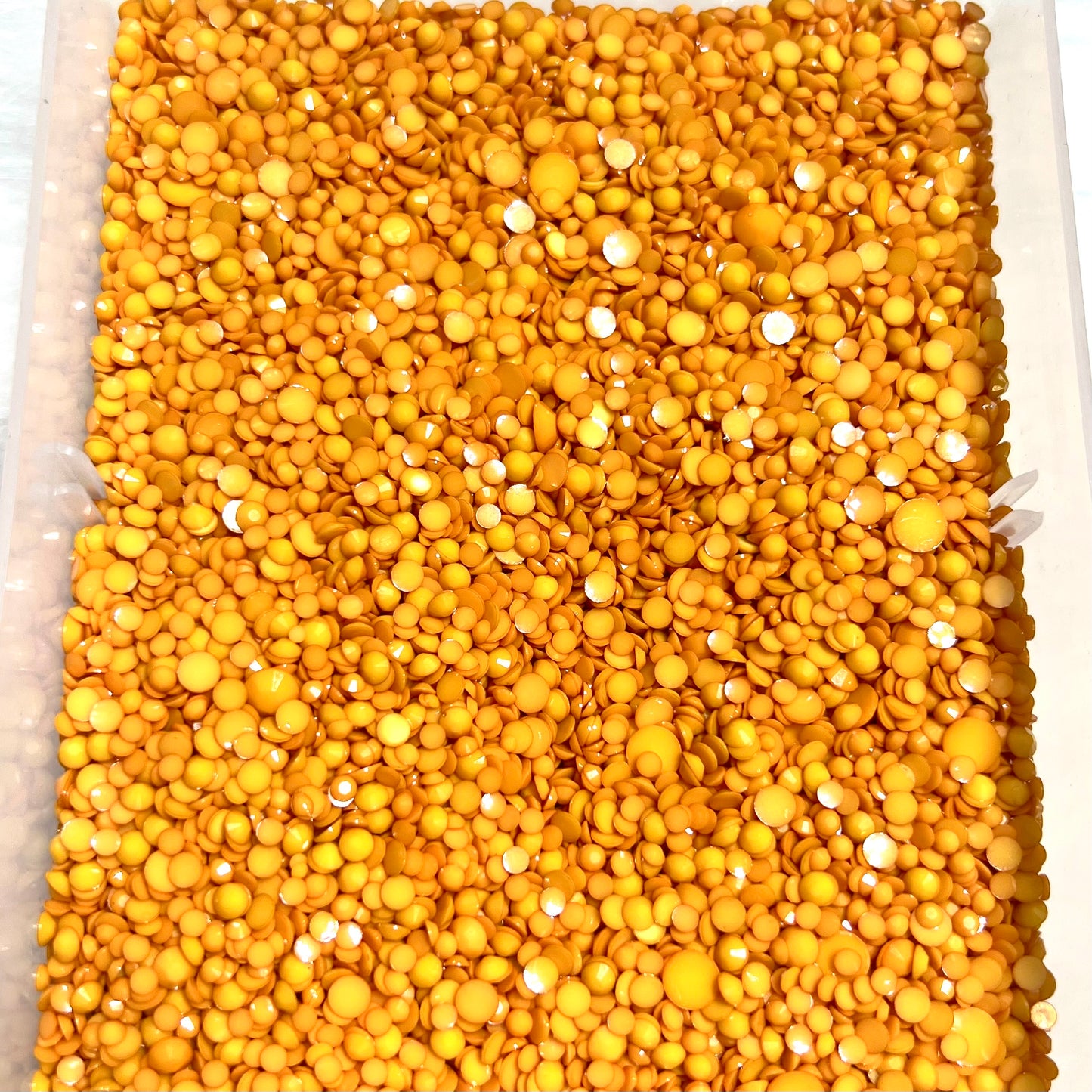 Solid Opaque Rhinestone Scoops