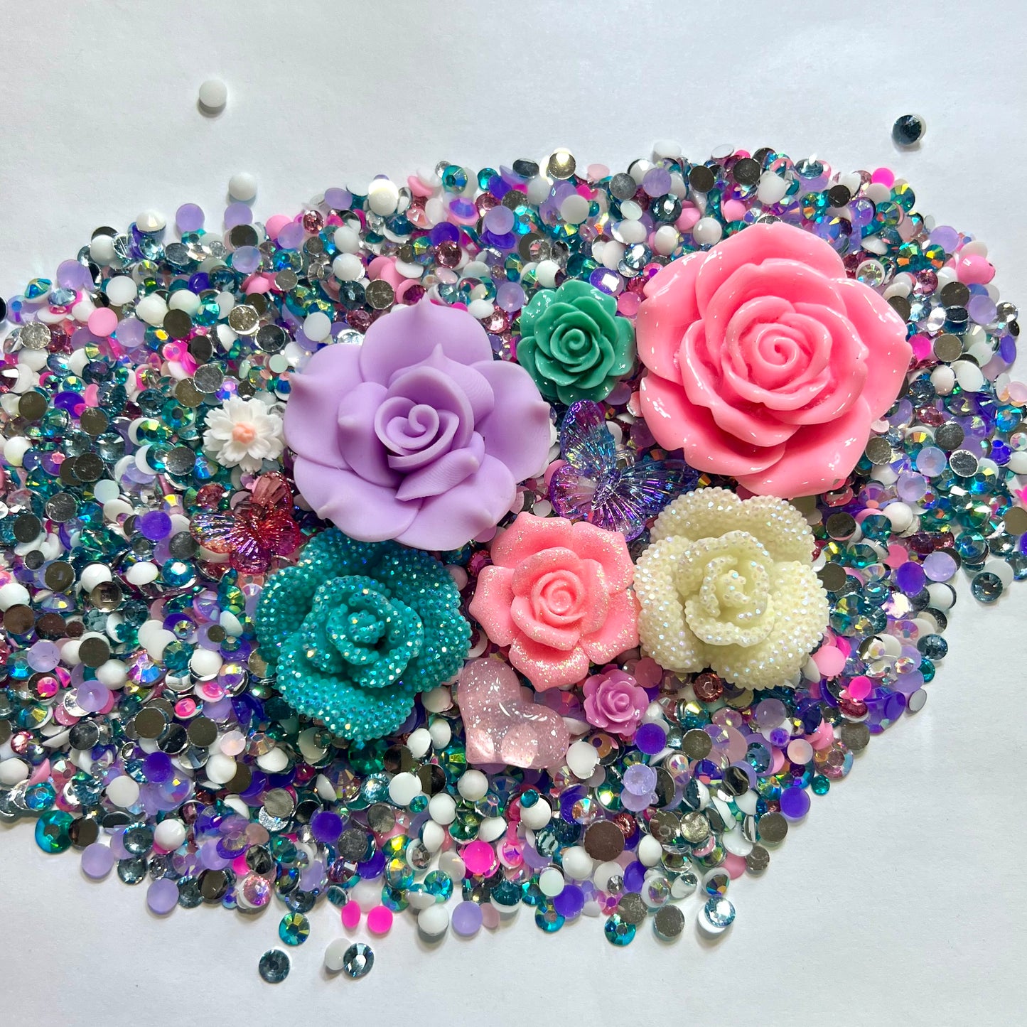 Pastel Flowers Scattercomb Kit