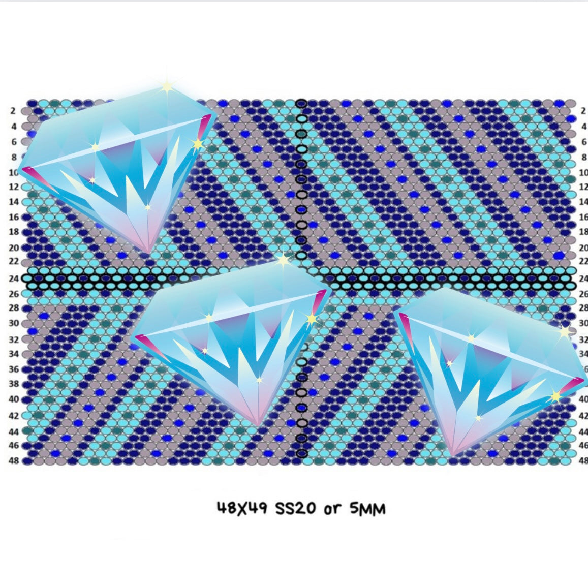 5mm/ss20 Dwights Dots 2.0 Template