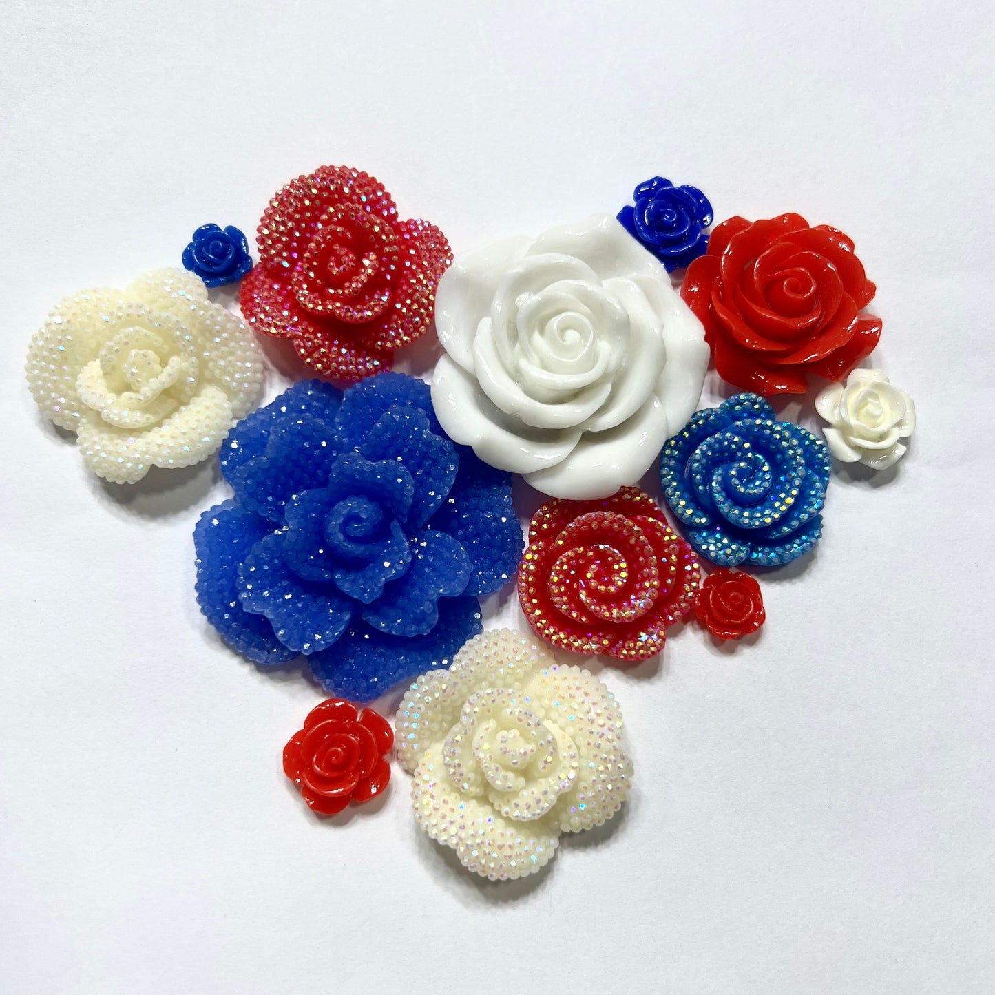 Flower 3D Bundle - Red White Blue