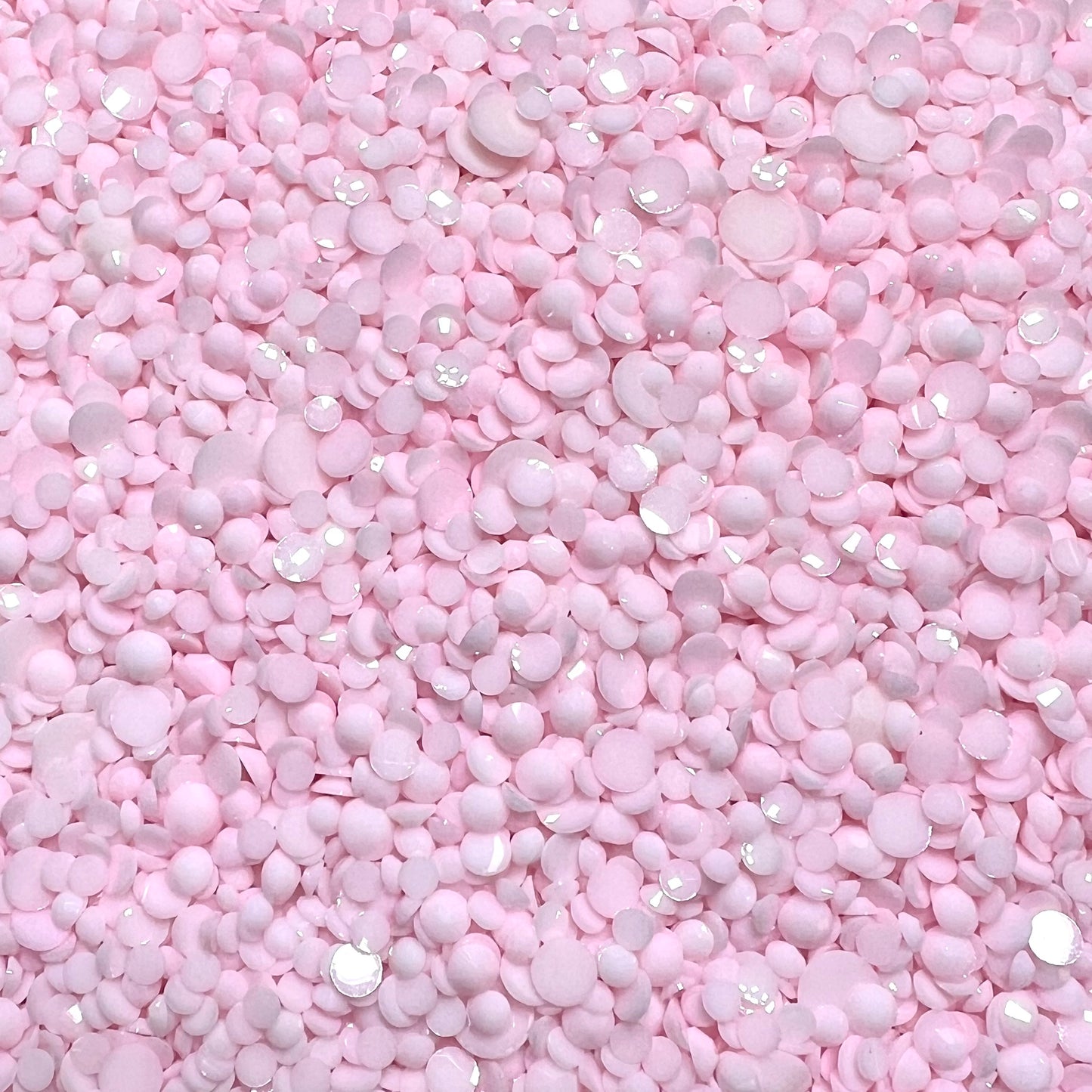 Solid Opaque Rhinestone Scoops