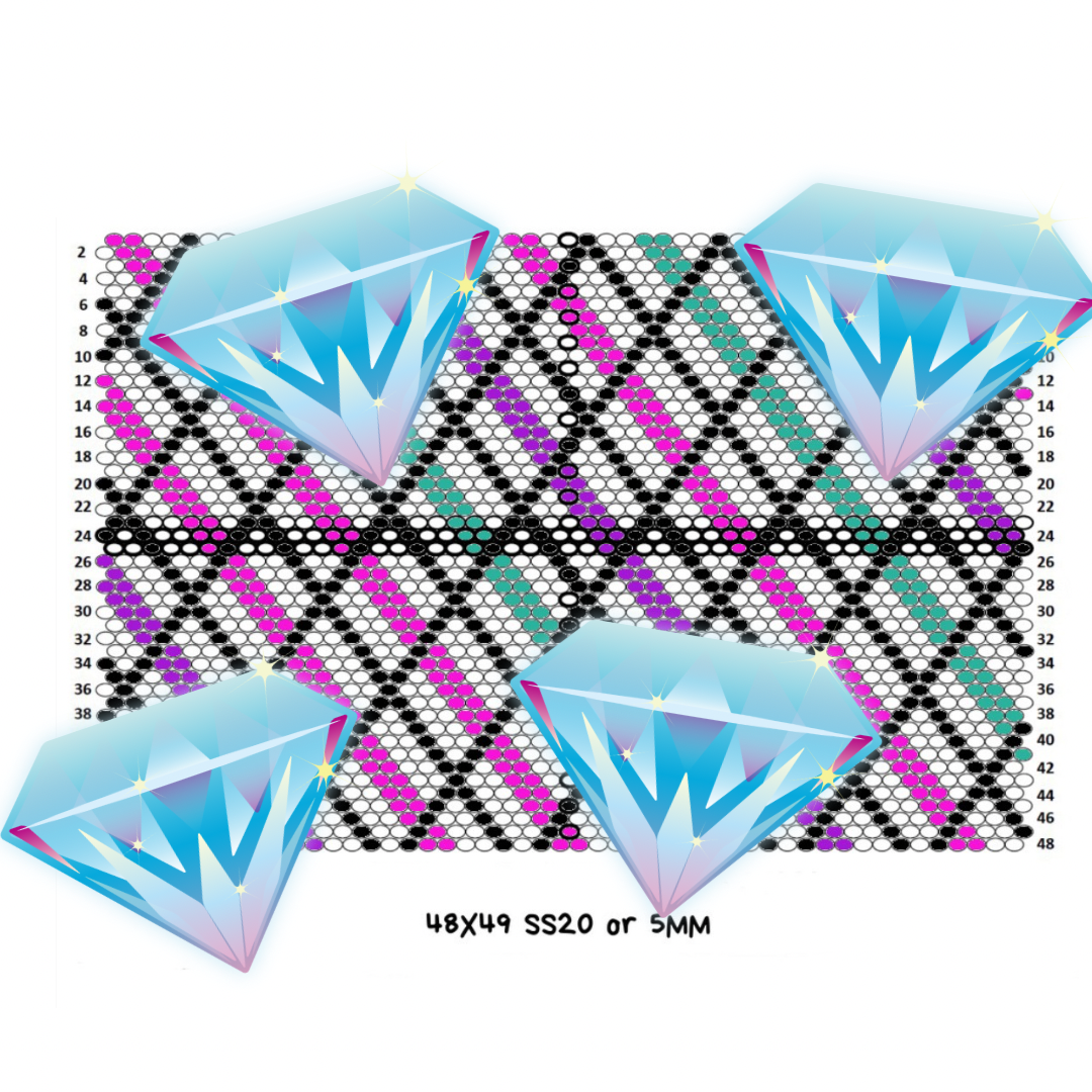 5mm/ss20 Diamond Stripes