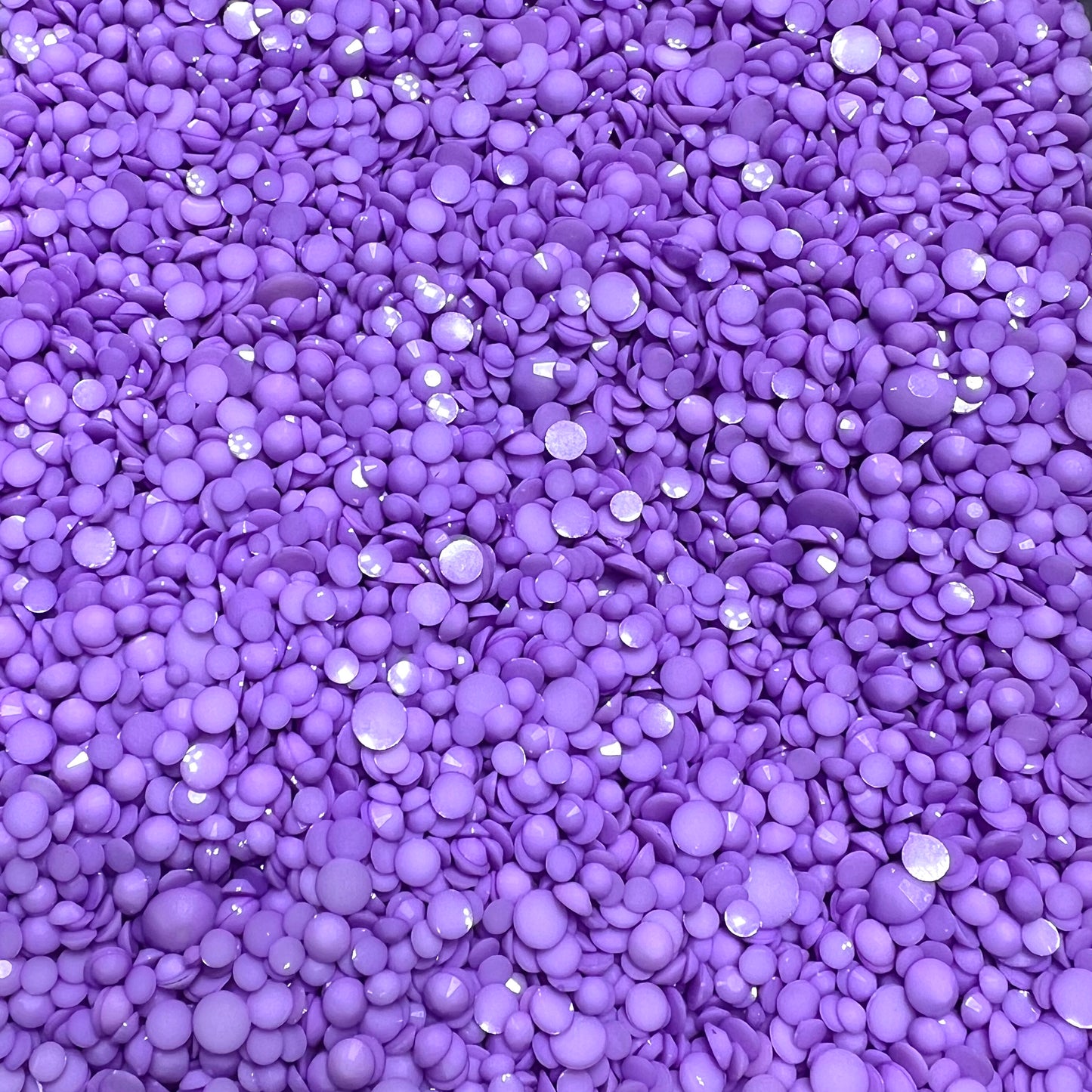 Solid Opaque Rhinestone Scoops