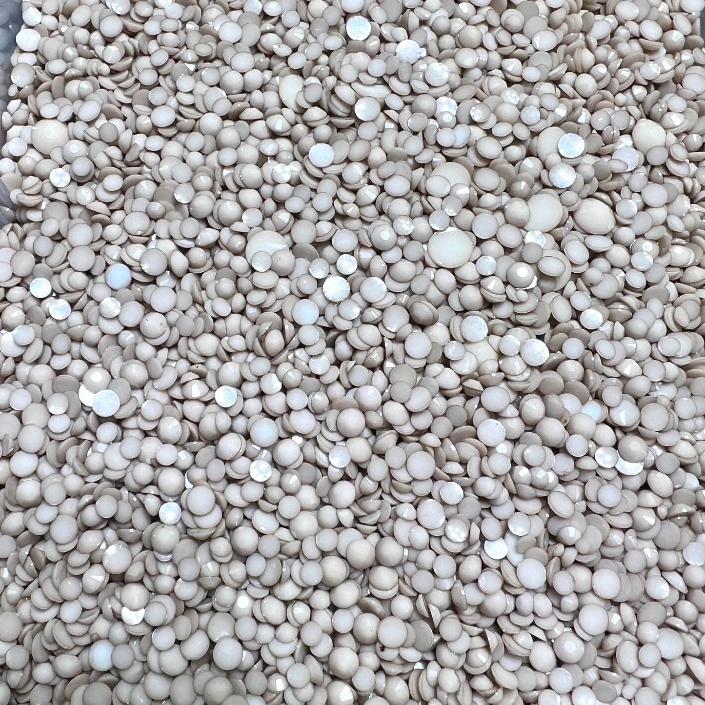 Solid Opaque Rhinestone Scoops