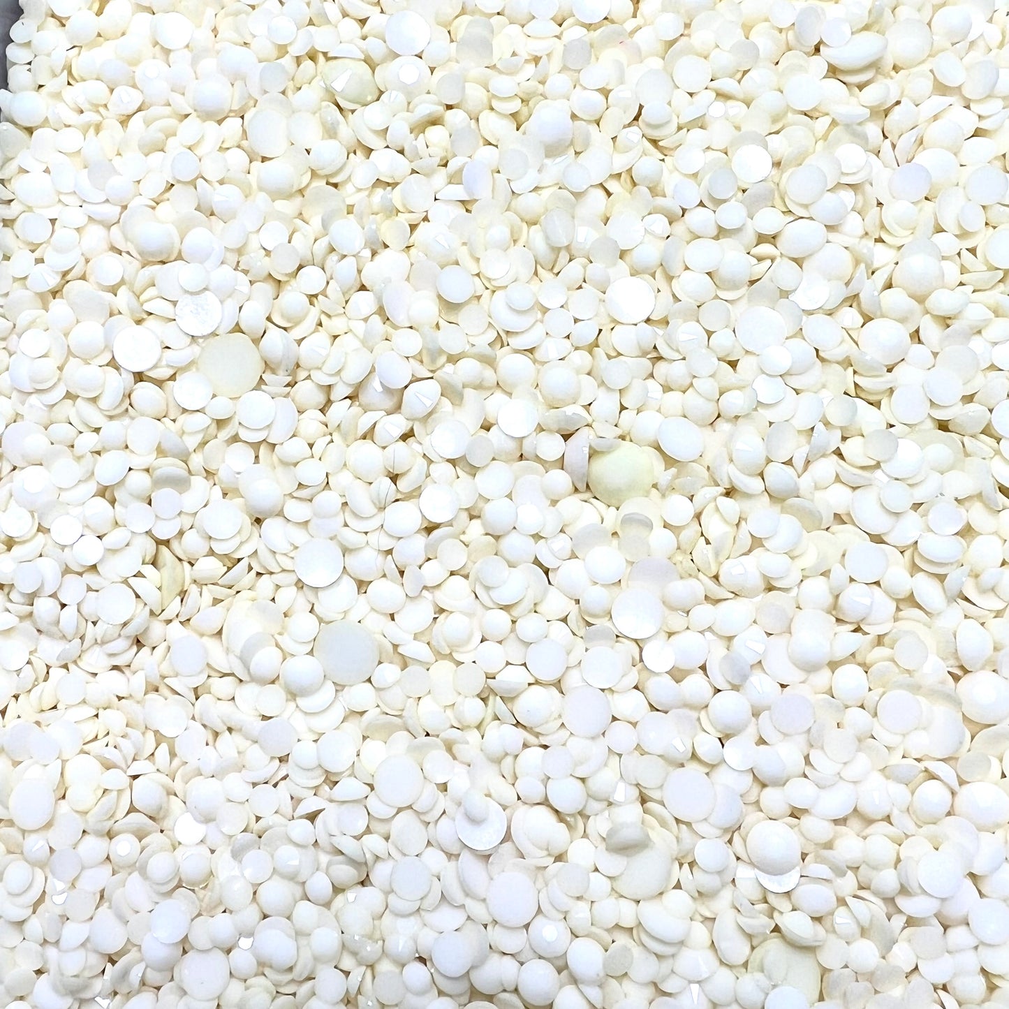 Solid Opaque Rhinestone Scoops