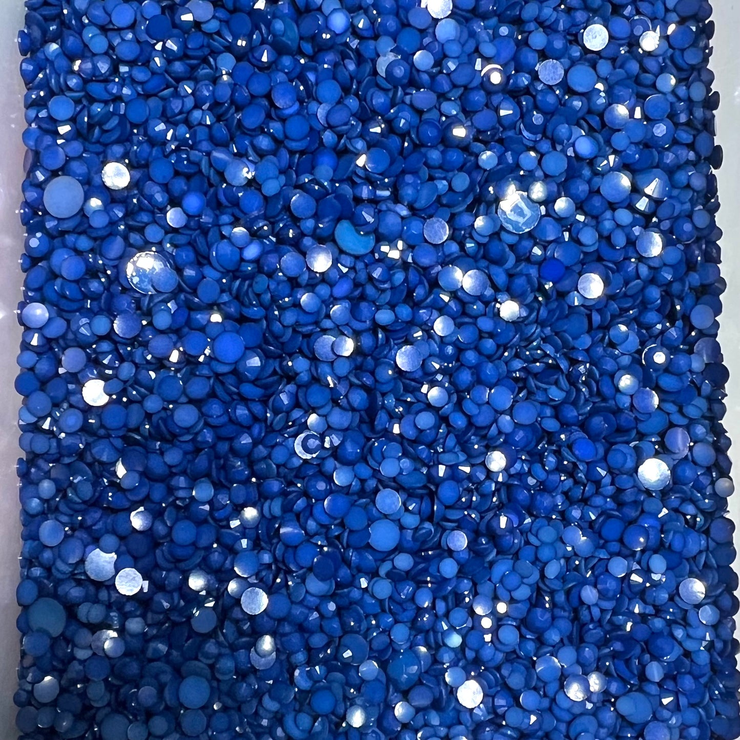 Solid Opaque Rhinestone Scoops