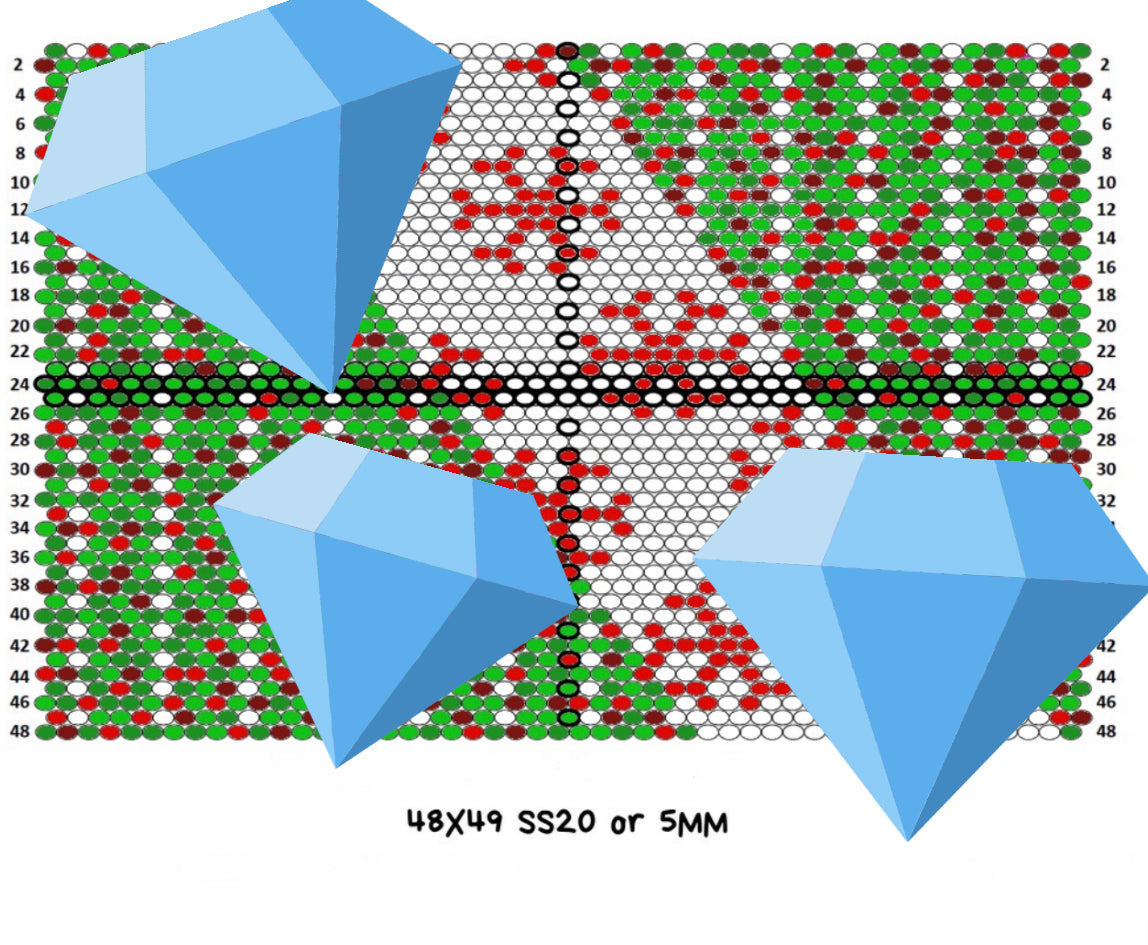 5mm/ss20 Christmas SnowflakeTemplate
