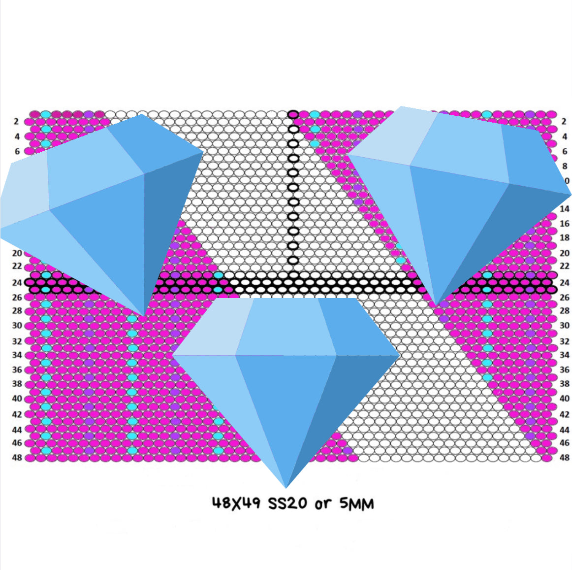 5mm/ss20 5 Button Up Template