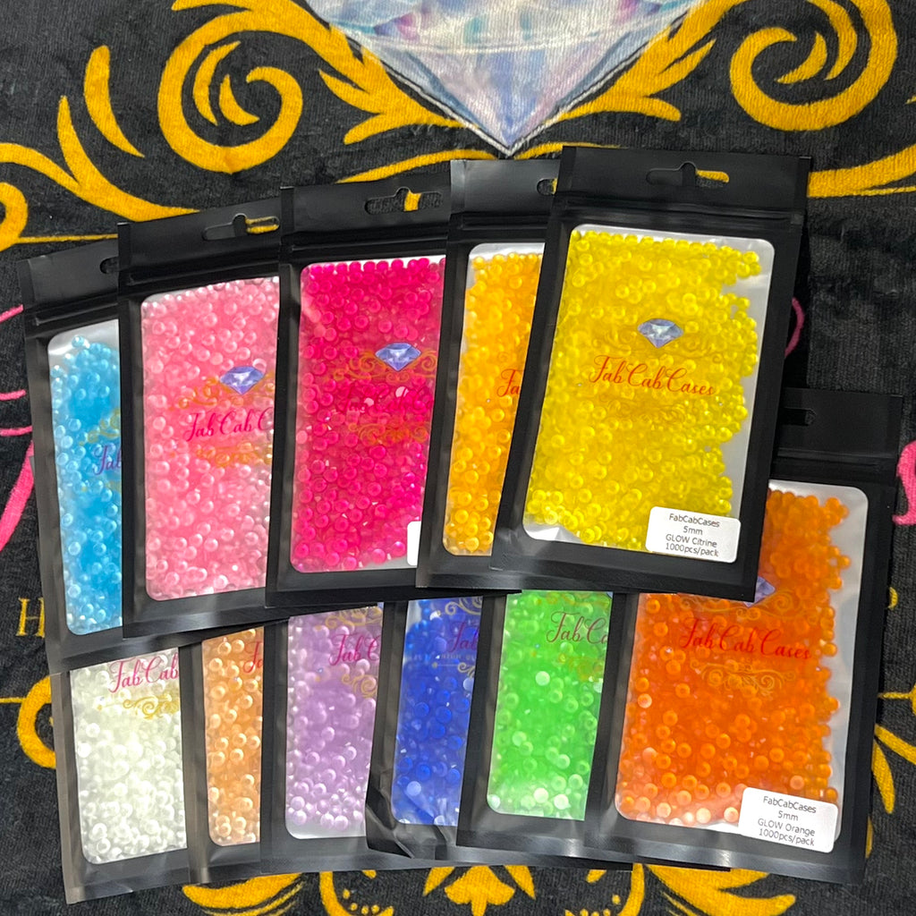 Glow in the Dark Rhinestones Bundle