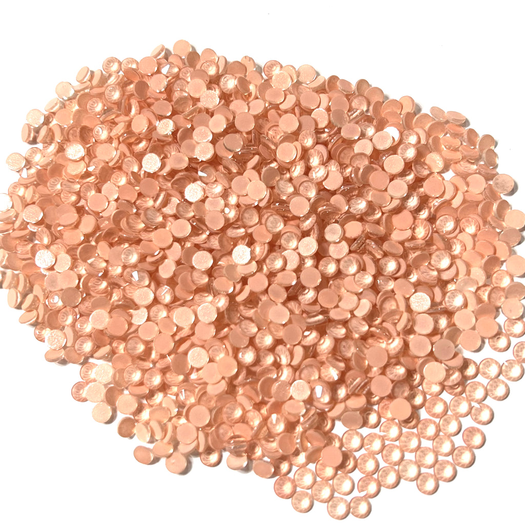 Frosty Light Peach Glass