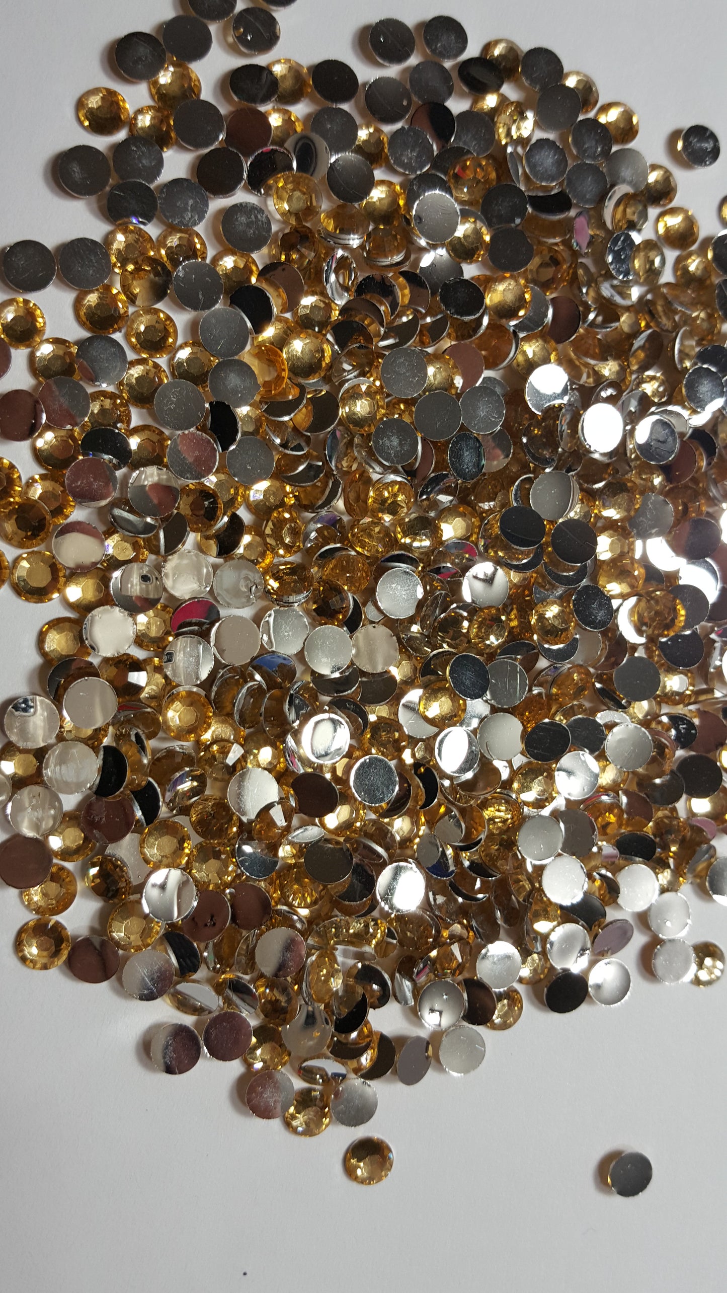 Champagne Rhinestones 2mm - 5mm You pick Size