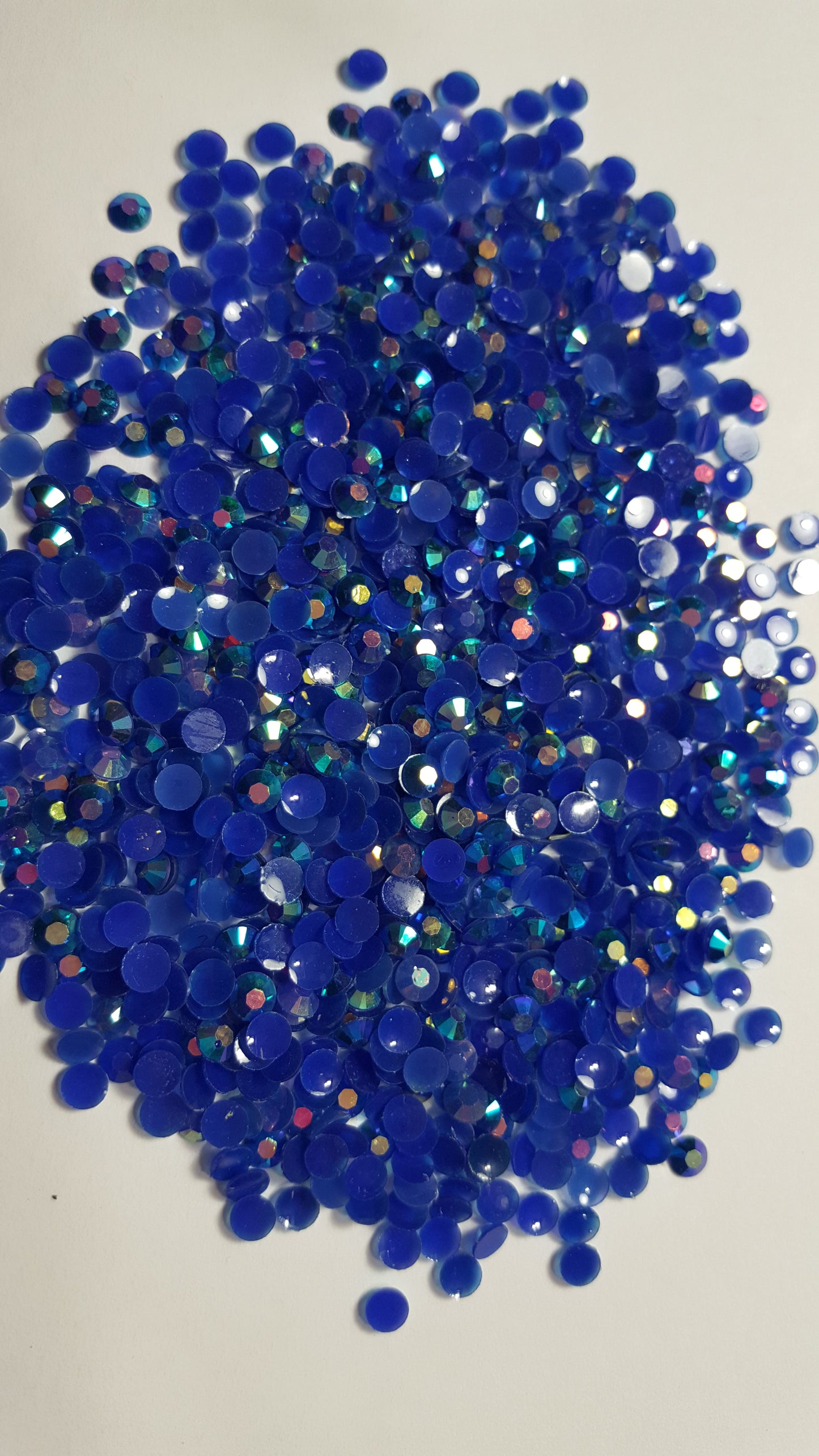 Blue Ab Rhinestones - Jellies 2mm - 5mm You pick Size