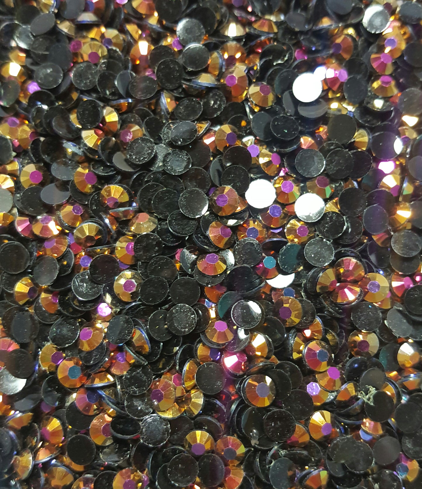 Rose Gold Rhinestones Jellies 2mm - 6mm You pick Size