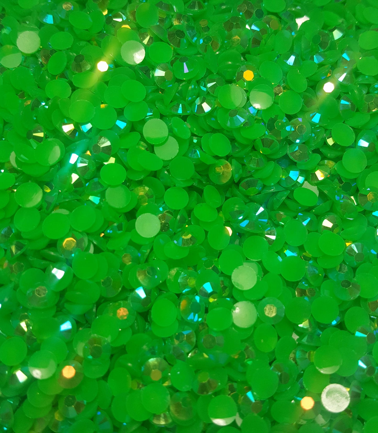 Green AB Rhinestones Jellies 2mm - 6mm You pick Size
