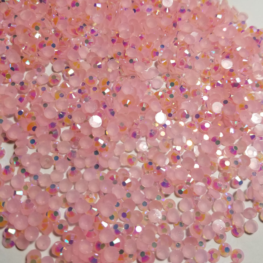 Pink Ab Rhinestones - Jellies 2mm - 6mm You pick Size