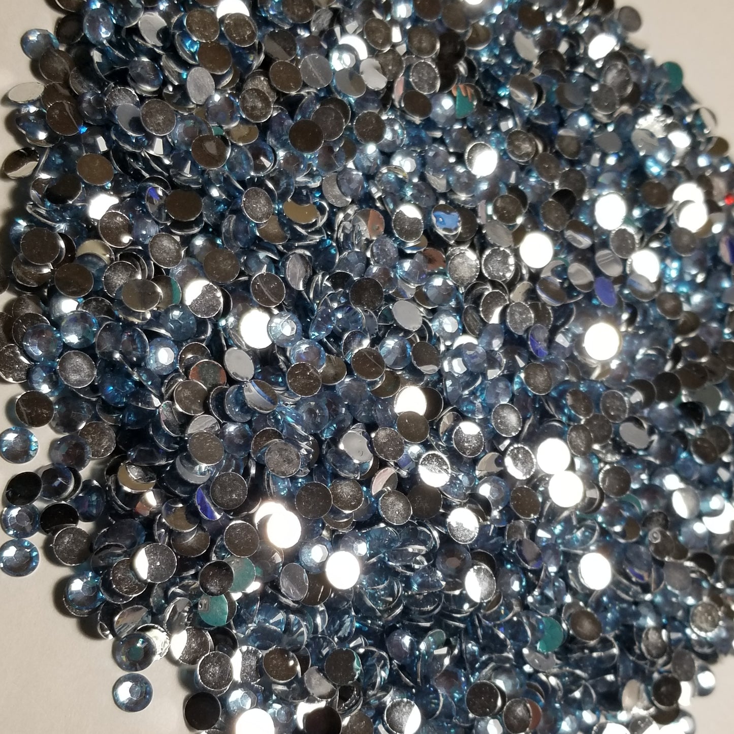 Light Blue Rhinestones 3mm - 5mm You pick Size