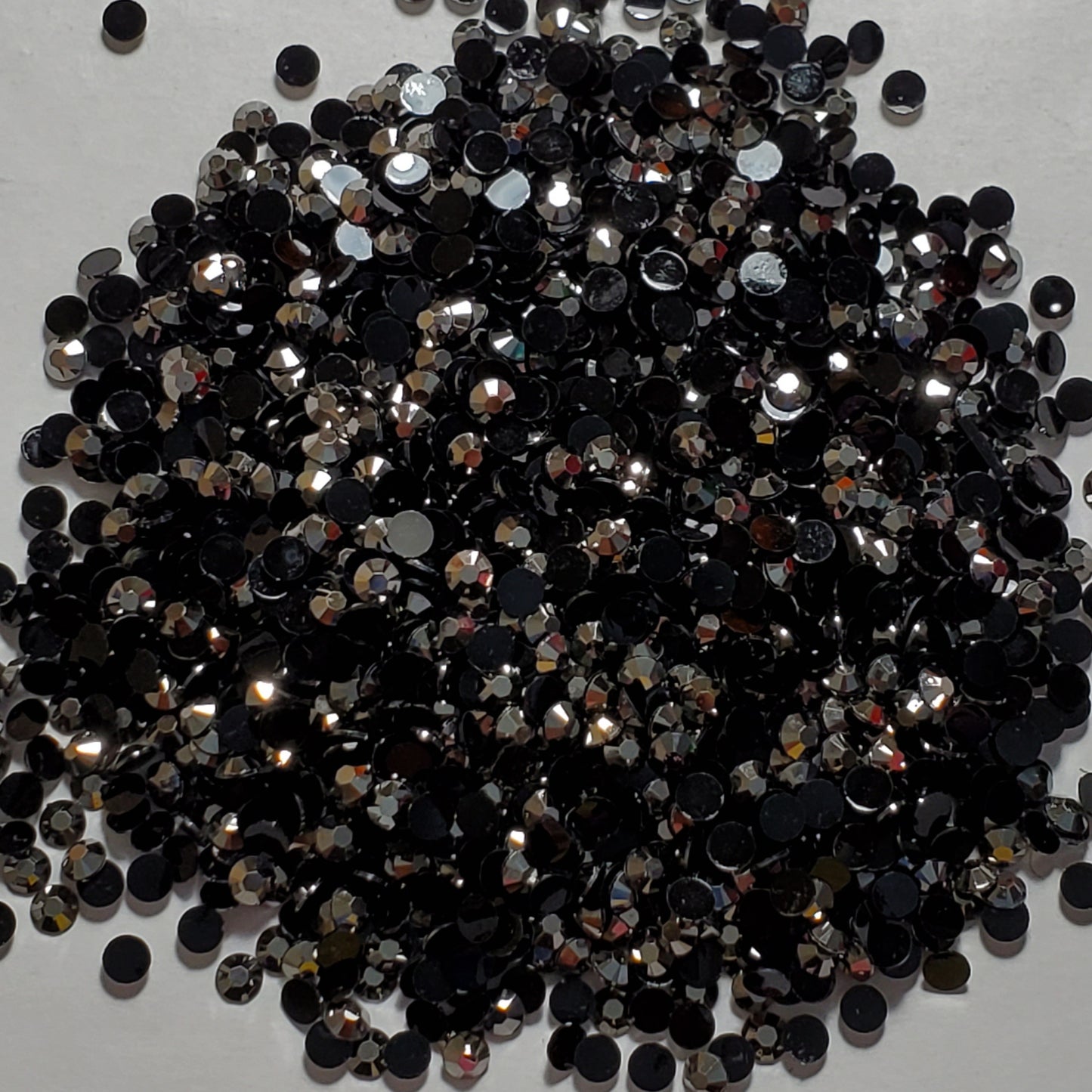 Gunmetal Rhinestones Jellies 2mm-6mm you select size