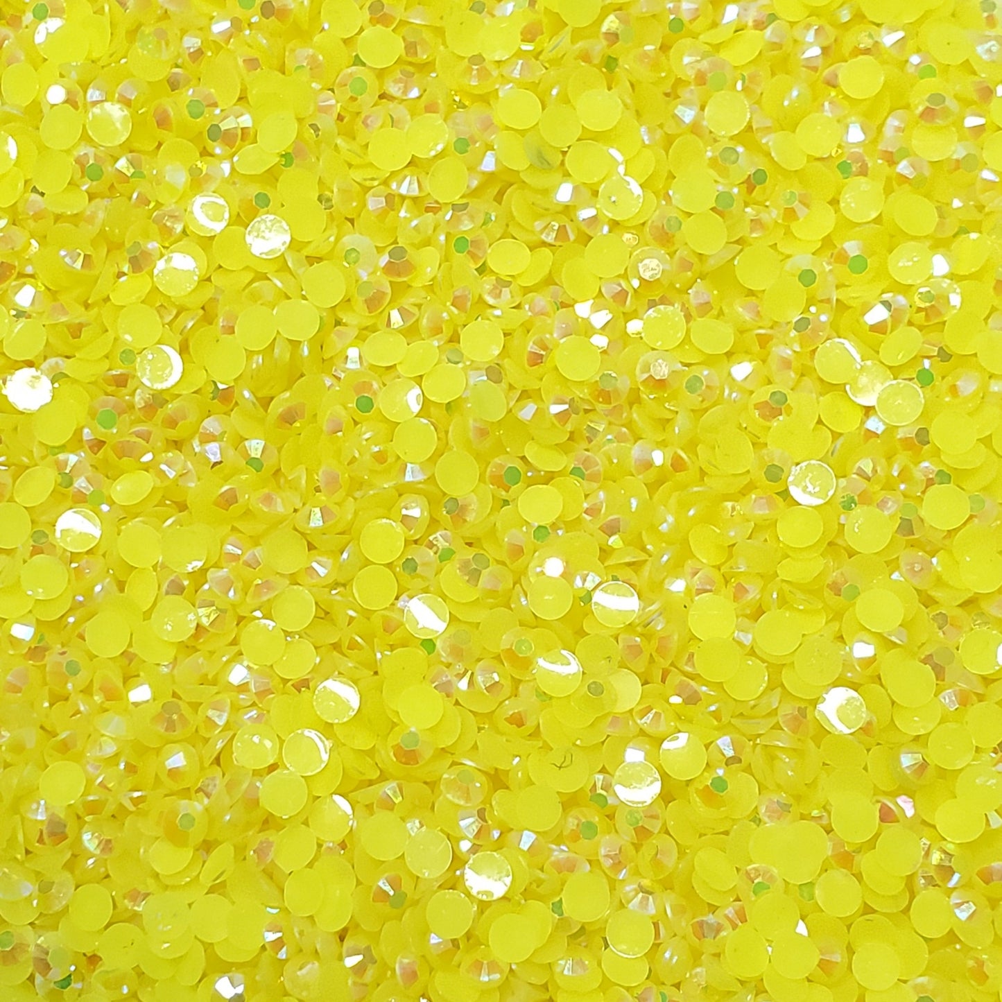 Neon Yellow ab Rhinestones Jellies 2mm - 6mm You pick Siz