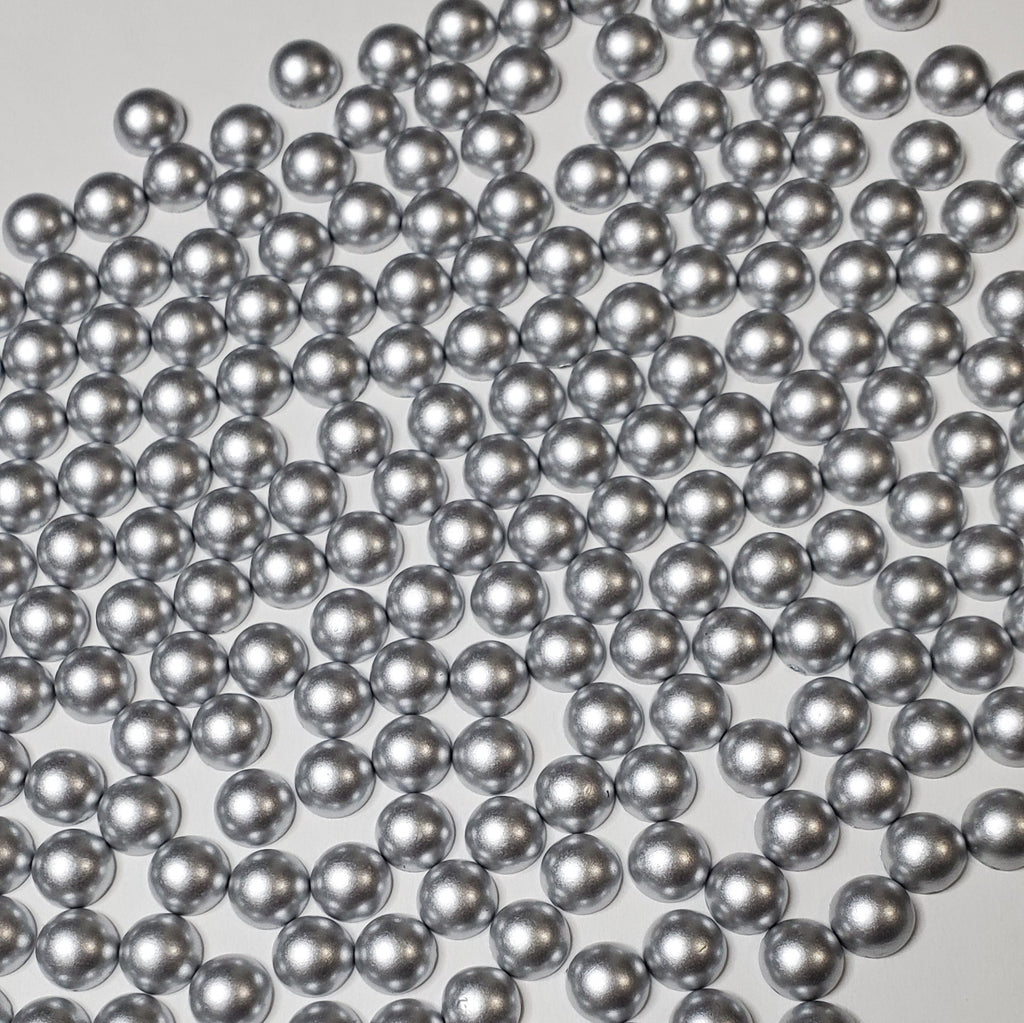Matte Silver Pearls