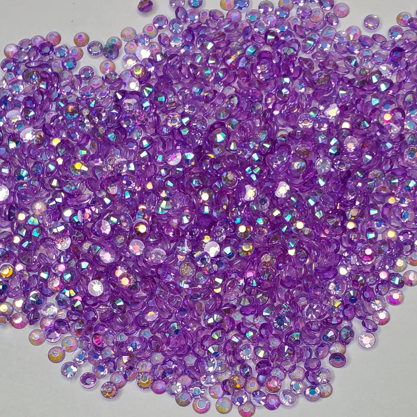Transparent Lilac Rhinestones Jellies 2mm - 6mm You pick Size