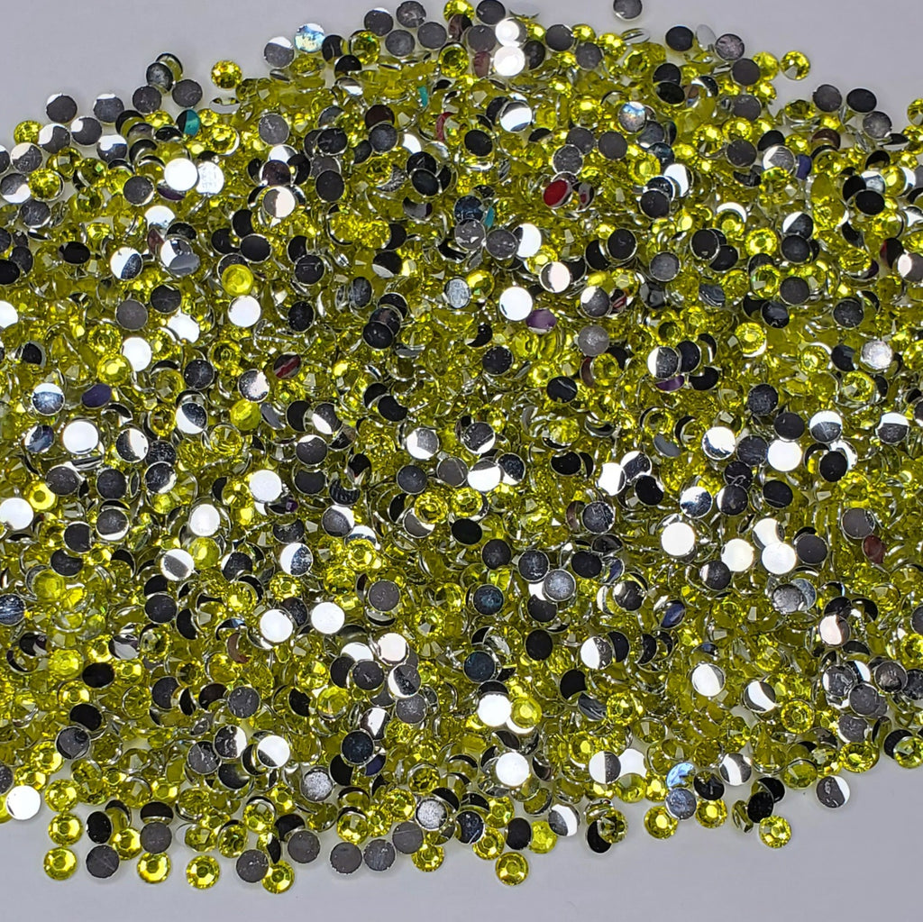 Citrine Yellow Rhinestones 2mm - 6mm You pick Size
