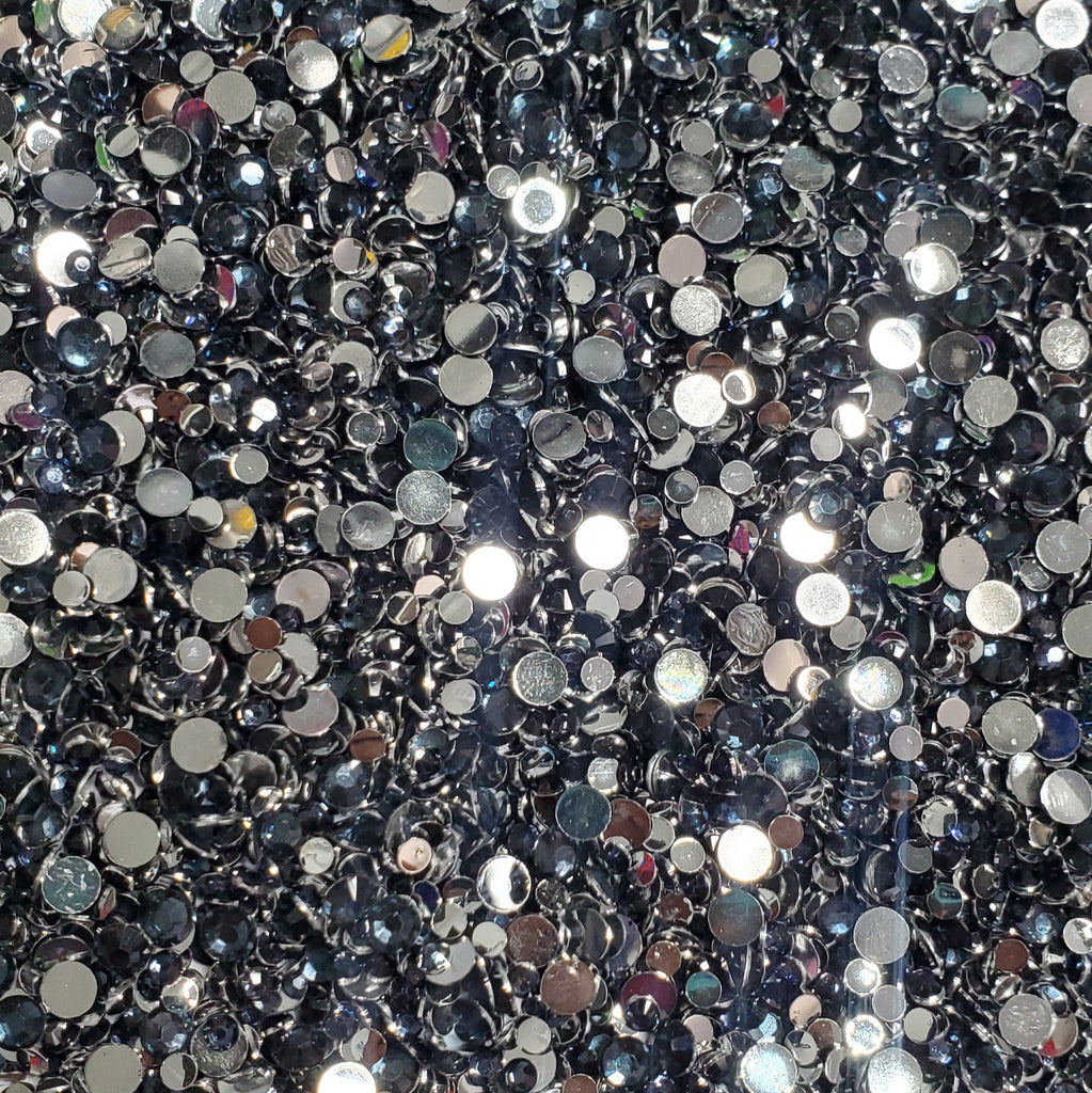 Navy Blue Rhinestones 2mm - 6mm You pick Size