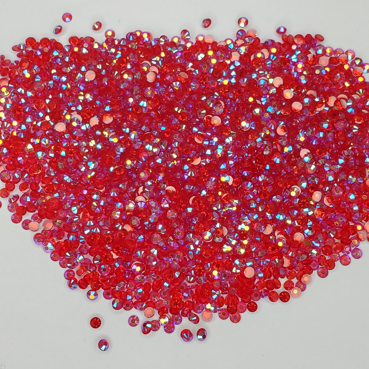 Transparent Red Rhinestones Jellies 2mm - 6mm You pick Size