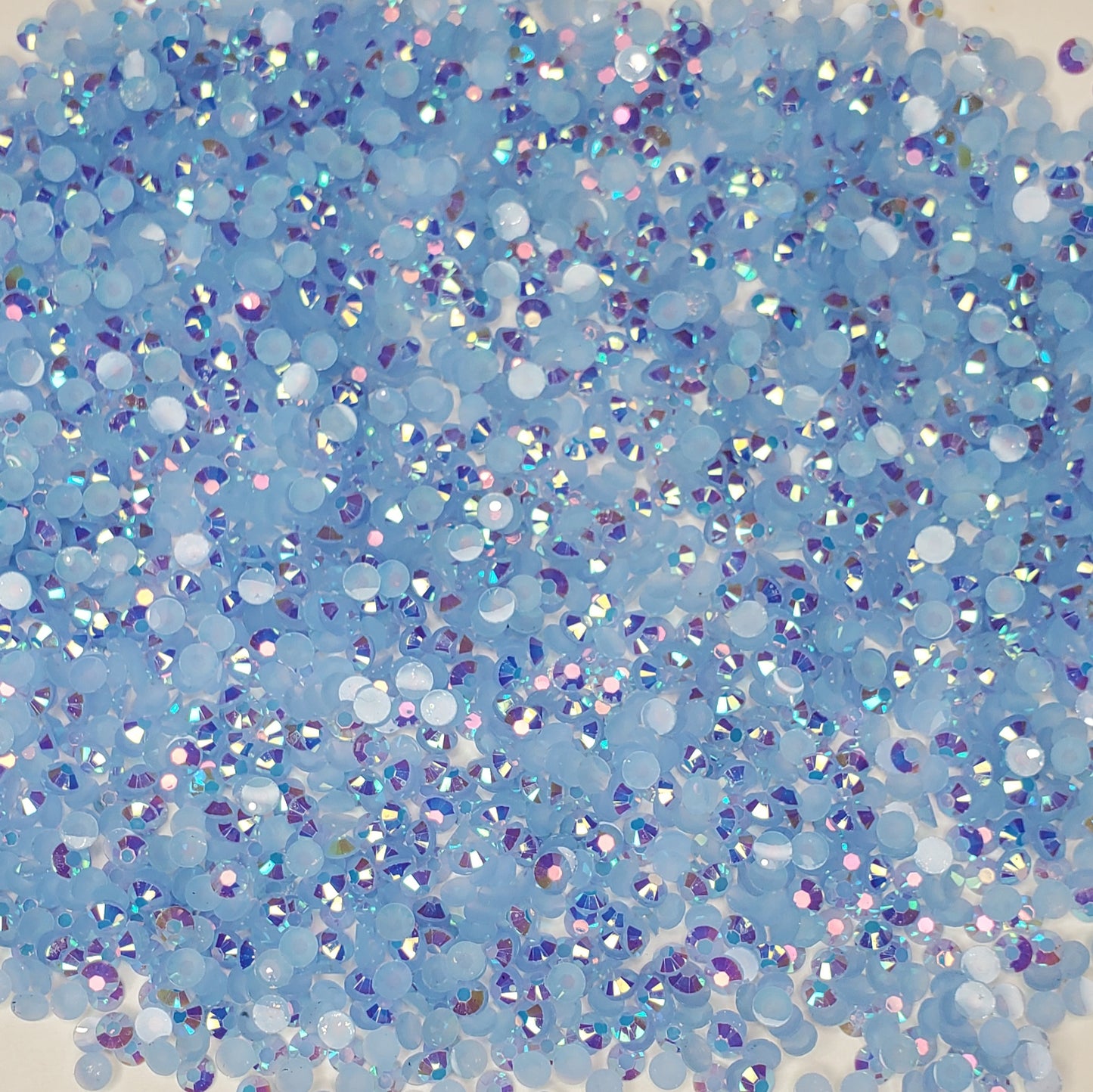 Baby Blue Ab Rhinestones - Jellies 2mm - 6mm You pick Size