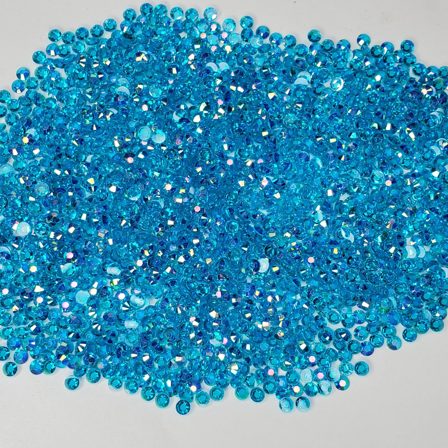 Transparent Turquiose Rhinestones Jellies 2mm - 6mm You pick Size