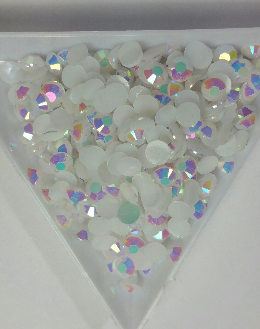White ab Rhinestones 2mm - 6mm you pick size