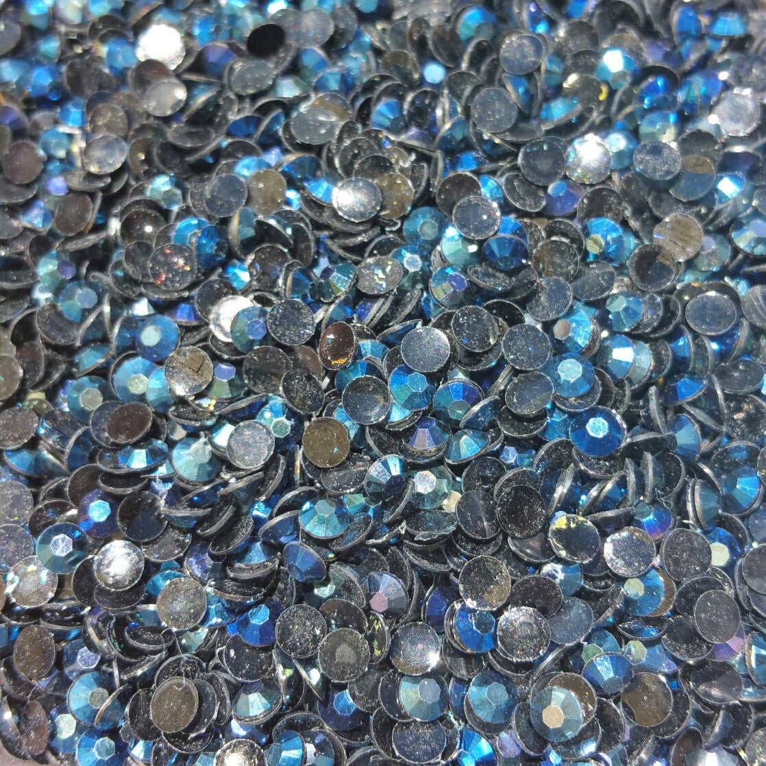 Navy Blue Ab Rhinestones - Jellies