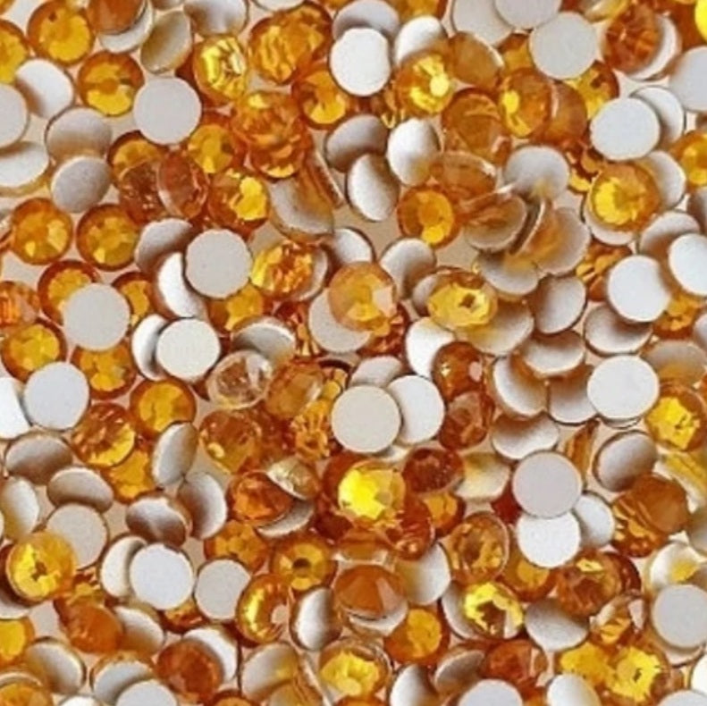 Topaz Glass Rhinestones