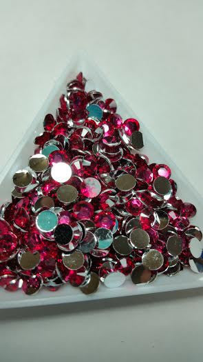 Fuchsia Rhinestones 2mm - 5mm You pick Size