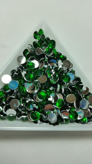 Green Rhinestones 2mm - 6mm You pick Size