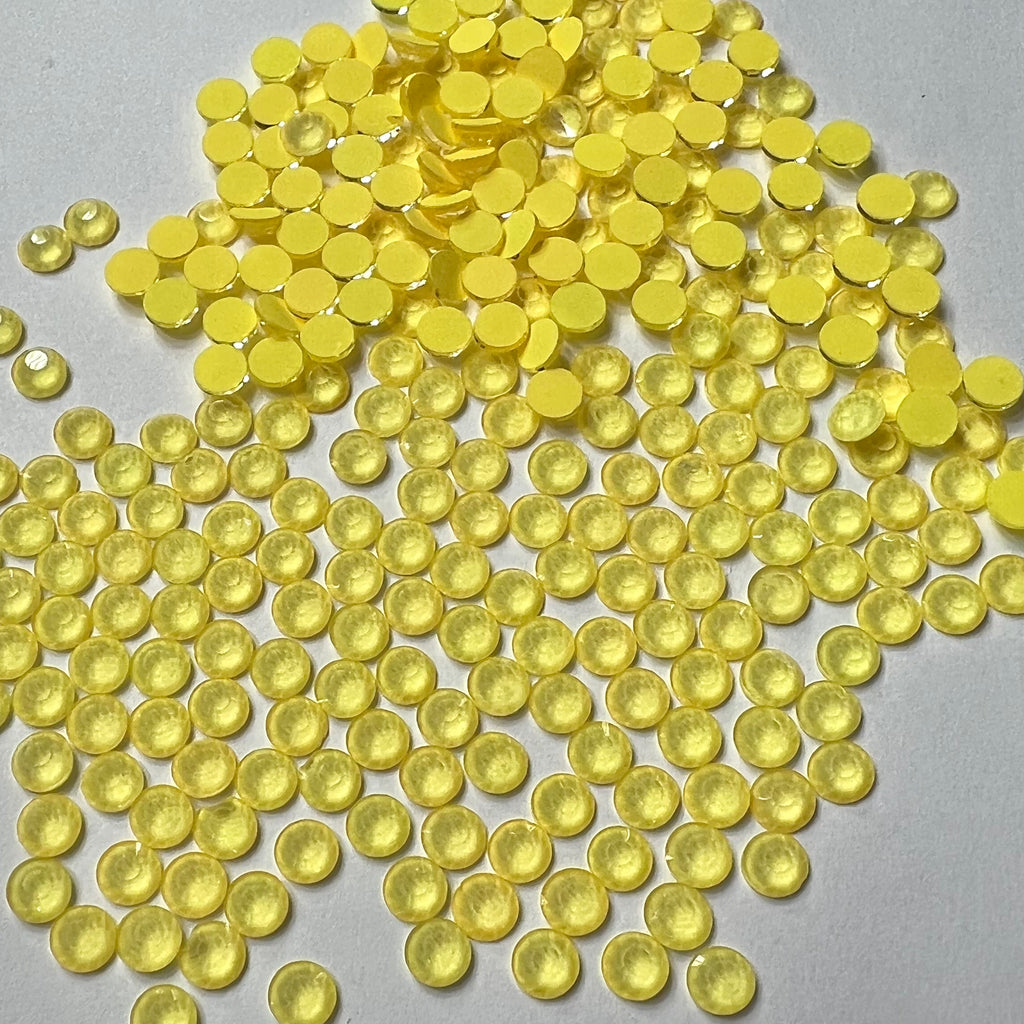 Neon Pastel Yellow Glass