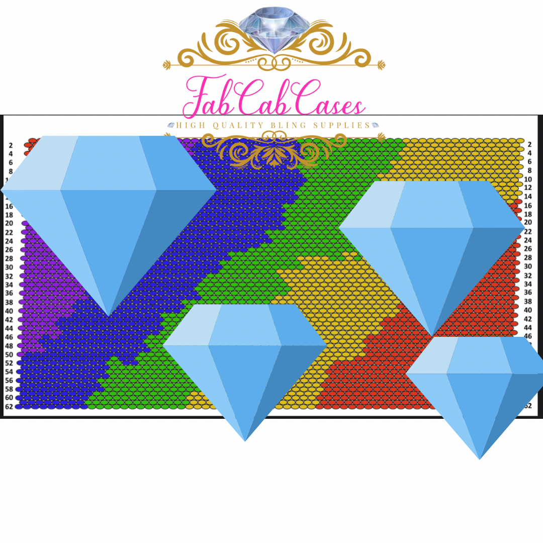 4mm - ss16 Ombre Diagonal Template