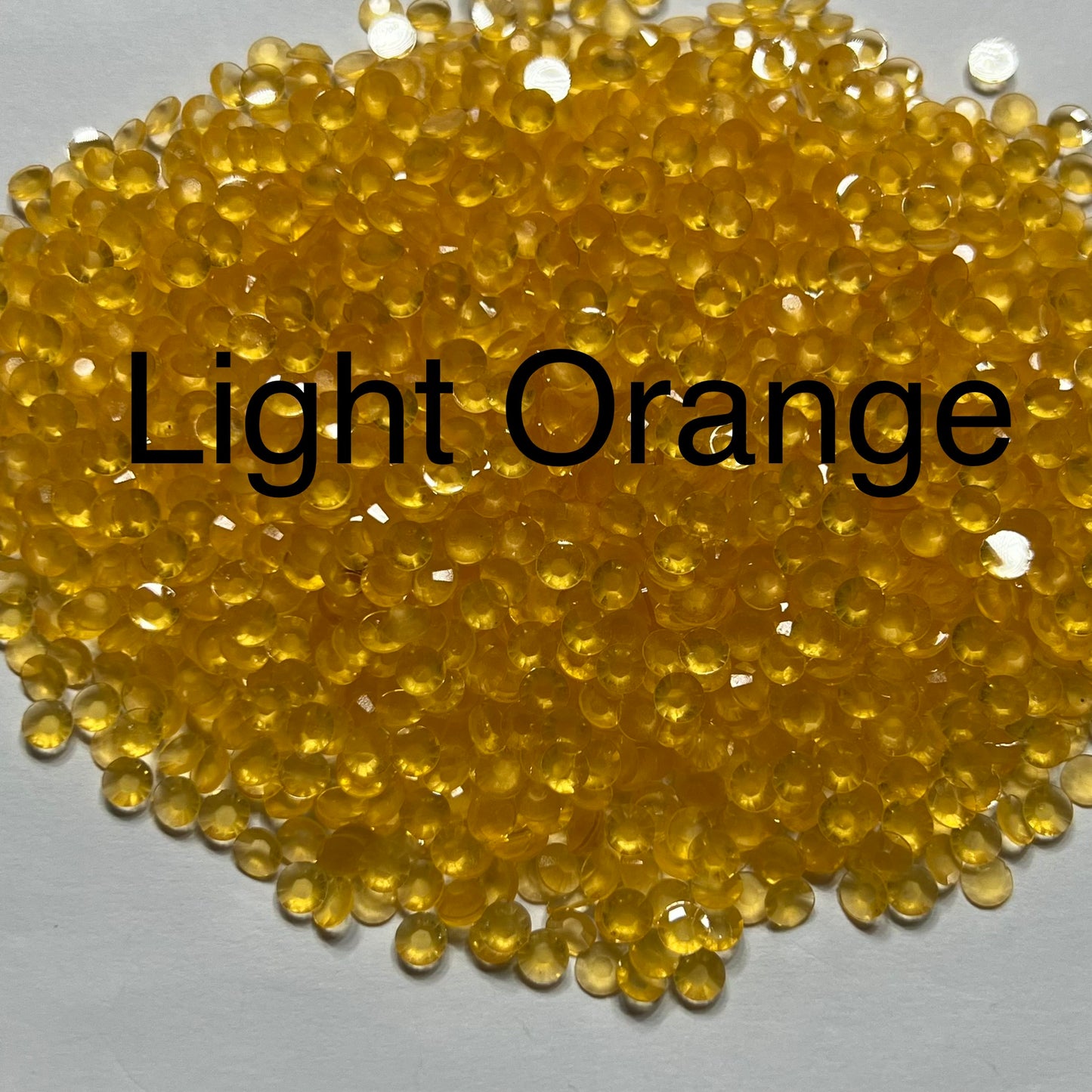 Glow in the Dark Light Orange 2mm - 6mm You pick Size
