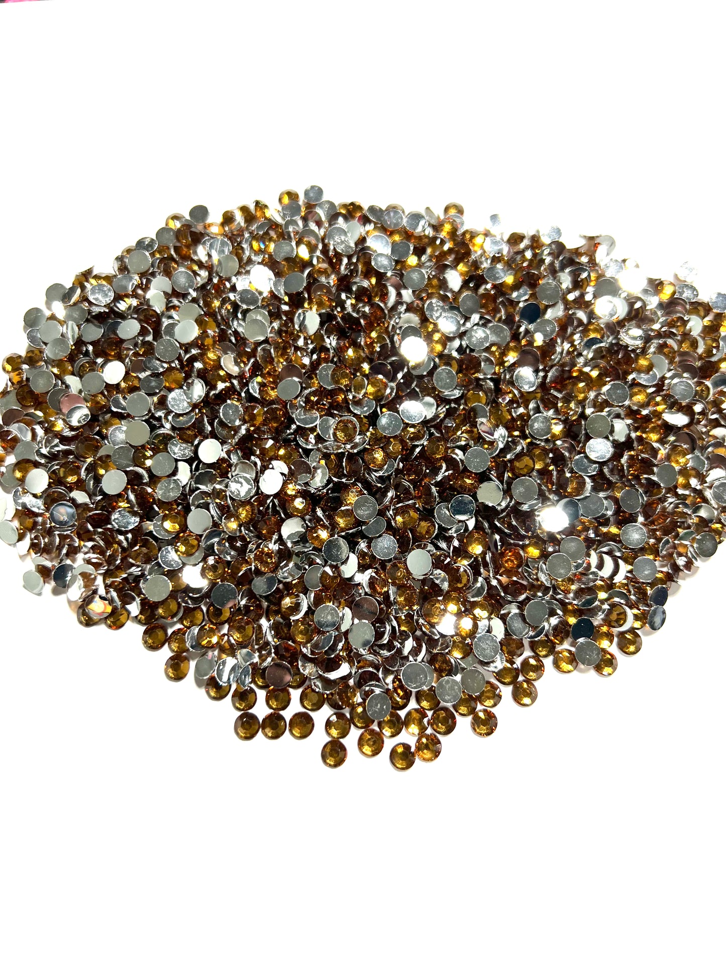 Coffee Brown Rhinestones 2mm - 5mm You pick Size