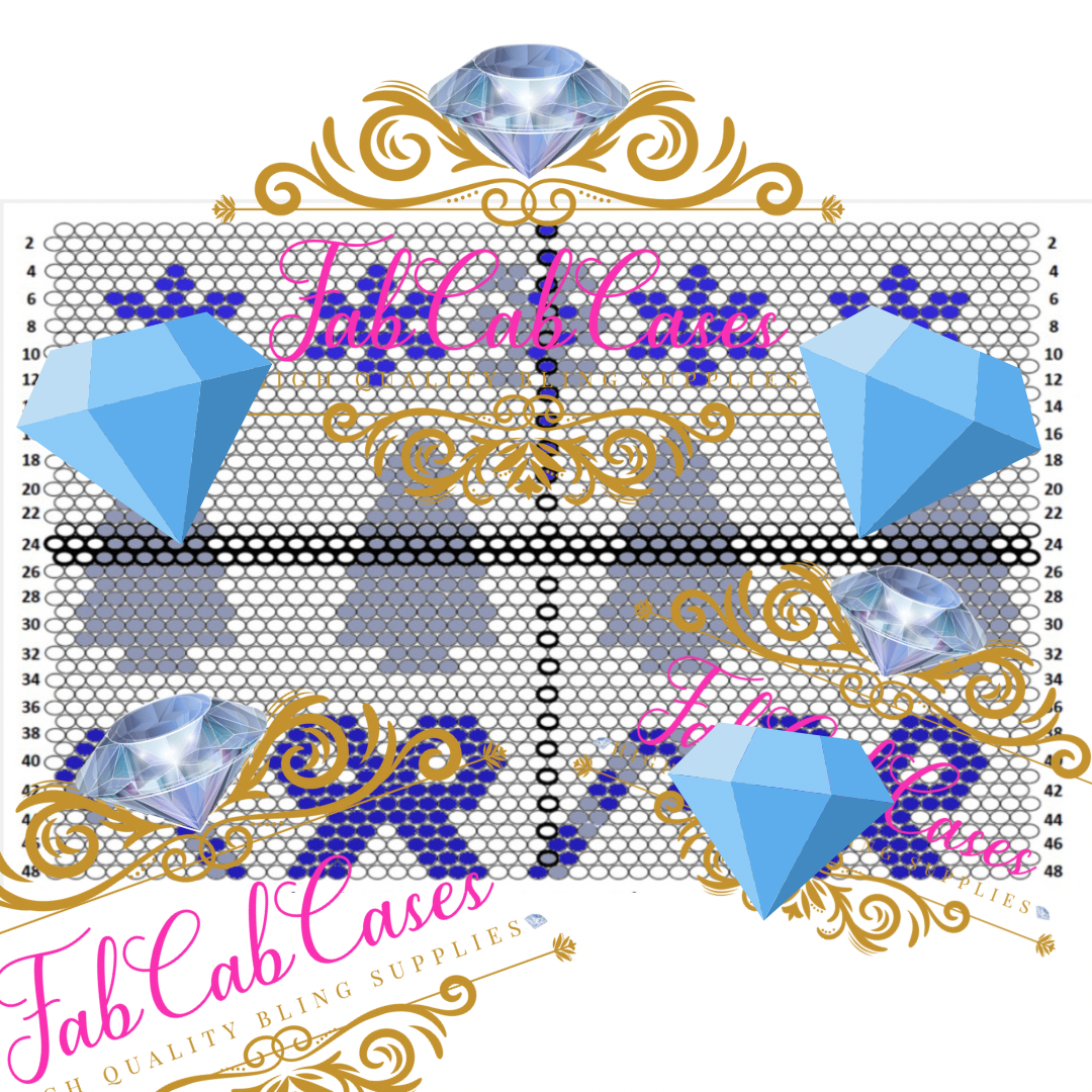 5mm/ss20 Candy Cane & Bows Template