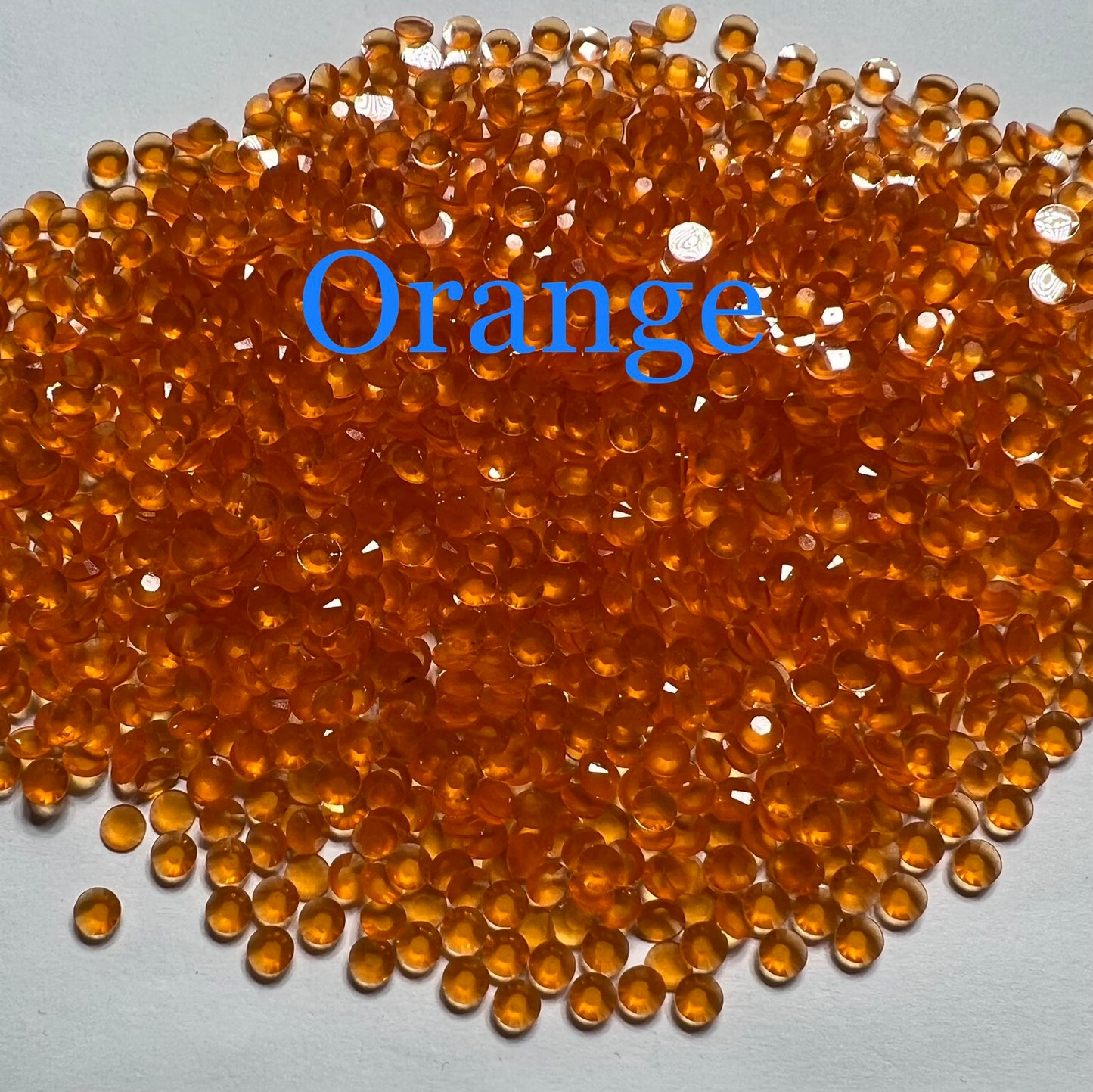 Glow in the Dark Orange 2mm - 6mm You pick Size