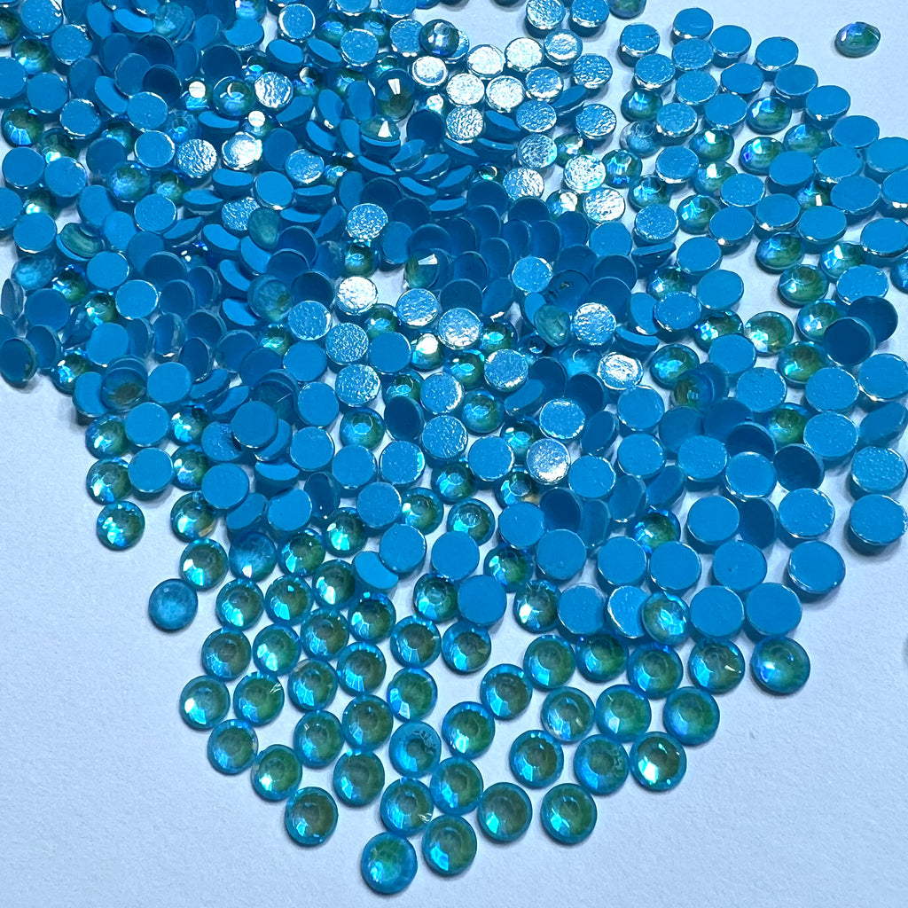 Mocha Ab Aqua Glass