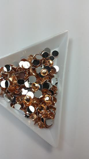 Peach Rhinestones 2mm - 6mm You pick Size